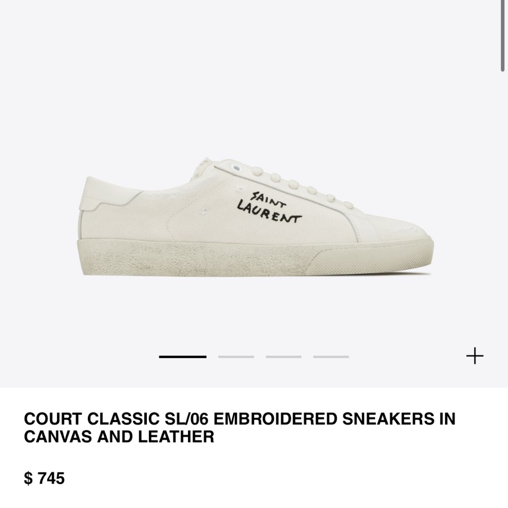 YSL court classic sneakers